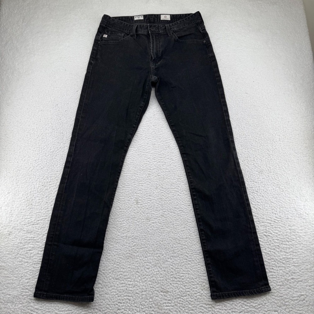 AG Adriano Goldschmied B-Type III Easy Straight Jeans Mens 30x32 Black Denim